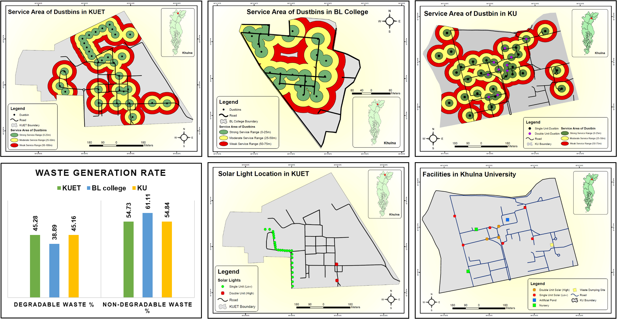 Maps and Charts of Renewable Energy and Waste Management