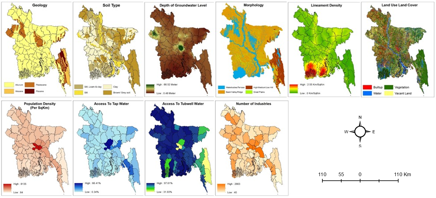 Landuse-geological and Socioeconomic Factors Maps